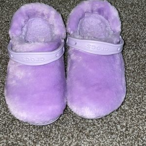 Purple Crocs